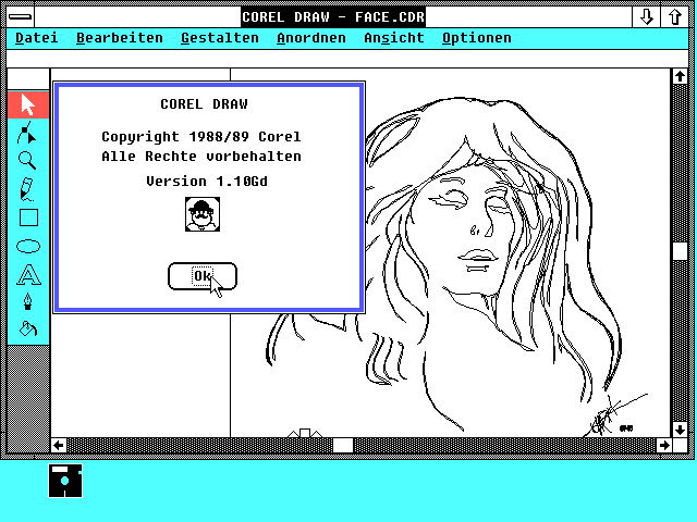 CorelDraw 1.1 - German